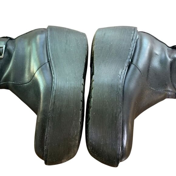 Vintage Dr. Martens Ankle Platform Boots Goth Grunge Womens Leather Black Size 6 - Picture 9 of 12